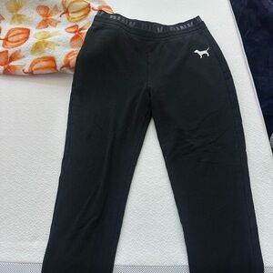 Victoria's Secret PINK Black Logo Sweatpants Inside Label View
